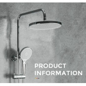 Душевая стойка Gappo G2403-48 с термостатом, белый хром Душевая стойка Gappo G2403-48 с термостатом, белый хром