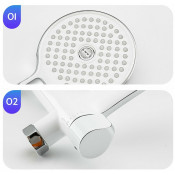 Душевая стойка Gappo G2403-8, белый хром