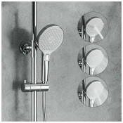 Душевая стойка Gappo G2403-8, белый хром