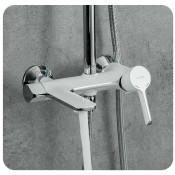 Душевая стойка Gappo G2403-8, белый хром