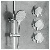 Душевая стойка Gappo G2403-8, белый хром