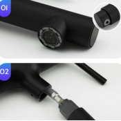 Смеситель для раковины Gappo G1052-76 с выдвижным изливом Смеситель для раковины Gappo G1052-76 с выдвижным изливом