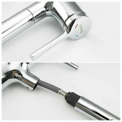 Смеситель для раковины Gappo G1052-70 с выдвижным изливом Смеситель для раковины Gappo G1052-70 с выдвижным изливом