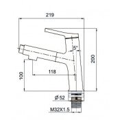 Смеситель для раковины Gappo G1052-70 с выдвижным изливом Смеситель для раковины Gappo G1052-70 с выдвижным изливом