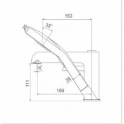 Смеситель на борт ванны Gappo G1103-8 на 3 отверстия