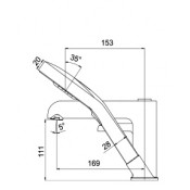 Смеситель на борт ванны Gappo G1103-8 на 3 отверстия