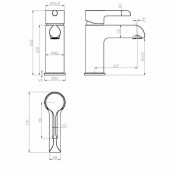 Смеситель для раковины Gappo G1003-8