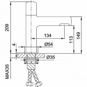 Смеситель для раковины Gappo G1052-85 Смеситель для раковины Gappo G1052-85