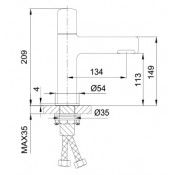 Смеситель для раковины Gappo G1052-85 Смеситель для раковины Gappo G1052-85