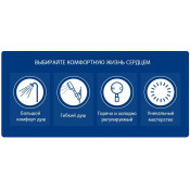 Душевая стойка Gappo G2499-40 с термостатом, сатин