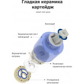 Душевая стойка Gappo G2499-40 с термостатом, сатин