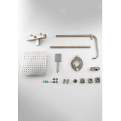 Душевая стойка Gappo G2499-40 с термостатом, сатин