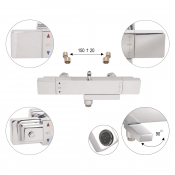 Душевая стойка gappo G2491-50 с термостатом Душевая стойка gappo G2491-50 с термостатом