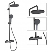 Душевая стойка gappo G2495-79 с термостатом, оружейная сталь Душевая стойка gappo G2495-79 с термостатом, оружейная сталь