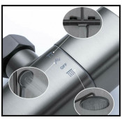 Душевая стойка gappo G2495-79 с термостатом, оружейная сталь Душевая стойка gappo G2495-79 с термостатом, оружейная сталь