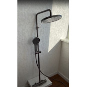 Душевая стойка gappo G2495-79 с термостатом, оружейная сталь Душевая стойка gappo G2495-79 с термостатом, оружейная сталь