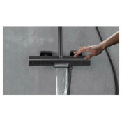 Душевая стойка gappo G2495-79 с термостатом, оружейная сталь Душевая стойка gappo G2495-79 с термостатом, оружейная сталь