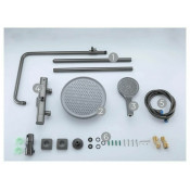 Душевая стойка gappo G2495-79 с термостатом, оружейная сталь Душевая стойка gappo G2495-79 с термостатом, оружейная сталь