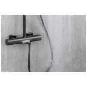 Душевая стойка gappo G2495-79 с термостатом, оружейная сталь Душевая стойка gappo G2495-79 с термостатом, оружейная сталь