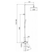 Душевая стойка Gappo G2495-88 Душевая стойка Gappo G2495-88