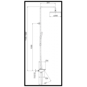 Душевая стойка Gappo G2495-88 Душевая стойка Gappo G2495-88