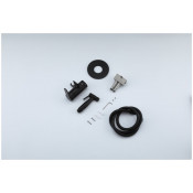 Смеситель Frap F72801-6 с гигиеническим душем скрытого монтажа, чёрный