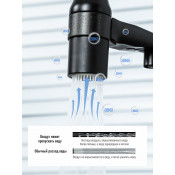 Смеситель для кухни Gappo G4398-86 с подключением фильтра питьевой воды, черный латунь Смеситель для кухни Gappo G4398-86 с подключением фильтра питьевой воды, черный латунь