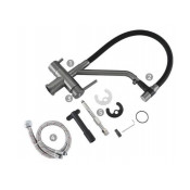 Смеситель для кухни Gappo G4398-89 с подключением фильтра питьевой воды, черный/оружейная сталь Смеситель для кухни Gappo G4398-89 с подключением фильтра питьевой воды, черный/оружейная сталь