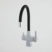 Смеситель для кухни Gappo G4395-30 с подключением фильтра, черный/хром Смеситель для кухни Gappo G4395-30 с подключением фильтра, черный/хром