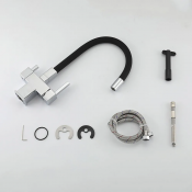 Смеситель для кухни Gappo G4395-30 с подключением фильтра, черный/хром Смеситель для кухни Gappo G4395-30 с подключением фильтра, черный/хром