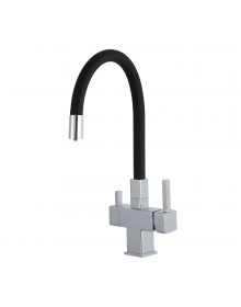 Смеситель для кухни Gappo G4395-30 с подключением фильтра, черный/хром Смеситель для кухни Gappo G4395-30 с подключением фильтра, черный/хром