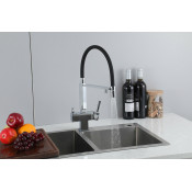 Смеситель для кухни Gappo G4395-50 с подключением фильтра, черный хром Смеситель для кухни Gappo G4395-50 с подключением фильтра, черный хром