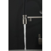 Смеситель для кухни Gappo G4395-59 с подключением фильтра, оружейная сталь/черный Смеситель для кухни Gappo G4395-59 с подключением фильтра, оружейная сталь/черный