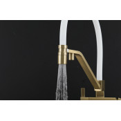 Смеситель для кухни Gappo G4395-63 с подключением фильтра, белый/золото Смеситель для кухни Gappo G4395-63 с подключением фильтра, белый/золото