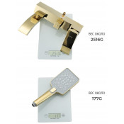 Душевая стойка Gappo G2407-3, золото