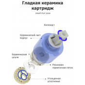Душевая стойка Gappo G2407-3, золото