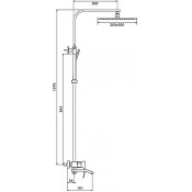 Душевая стойка Gappo G2407-3, золото
