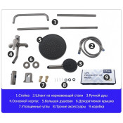 Душевая система Frap F24011-9, оружейная сталь