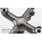 Душевая система Frap F24011-9, оружейная сталь