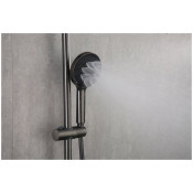 Душевая система Frap F24011-9, оружейная сталь