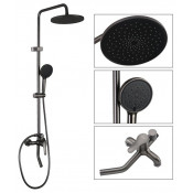 Душевая система Frap F24011-9, оружейная сталь