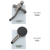 Душевая система Frap F24011-9, оружейная сталь