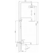 Душевая стойка Frap F2417, хром Душевая стойка Frap F2417, хром