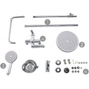 Душевая стойка Frap F2417, хром Душевая стойка Frap F2417, хром