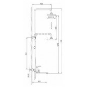 Душевая стойка Frap F2471-6, черный Душевая стойка Frap F2471-6, черный