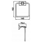 Полотенцедержатель-кольцо Gappo G0704, хром