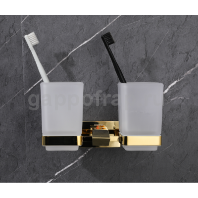 Стакан для зубных щеток Gappo G0708-3, золото