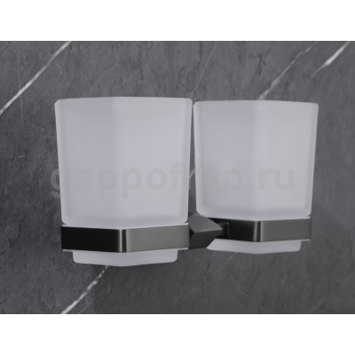 Стакан для зубных щеток Gappo G0708-9, оружейная сталь