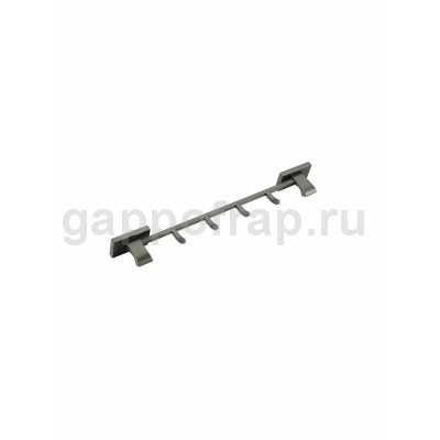 Планка с 4 крючками для ванной Gappo G0716-49, оружейная сталь