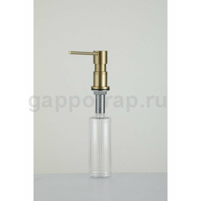 Дозатор для жидкого мыла встраиваемый Gappo G402-3 300 мл, сатин золото